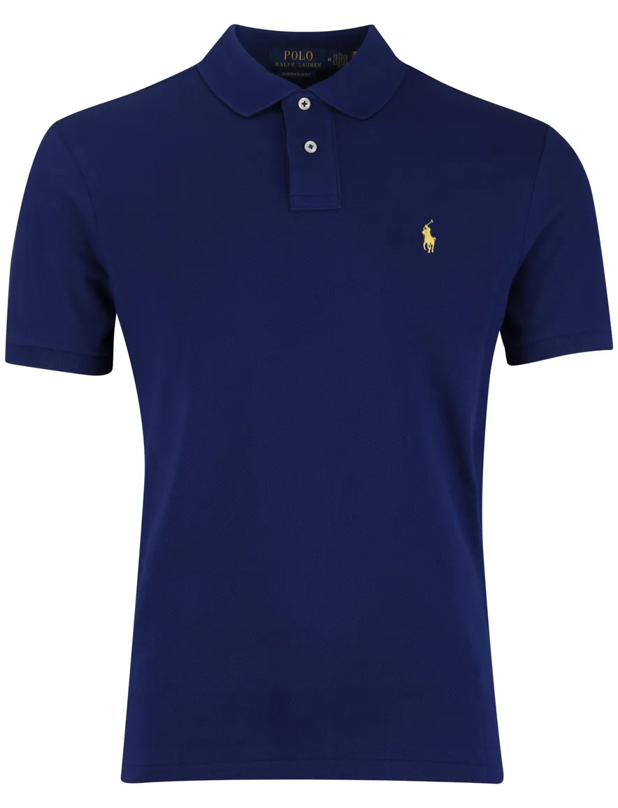Polo Ralph Lauren polo effen blauw normale fit