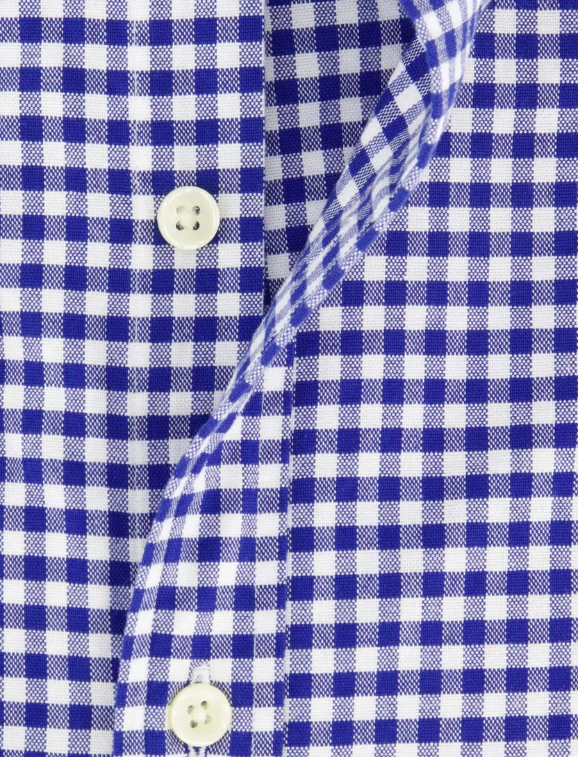 katoenen overhemd Polo Ralph Lauren geruit blauw