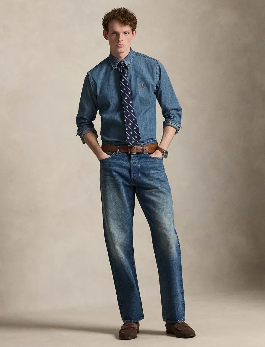 Polo Ralph Lauren overhemd blauw denim