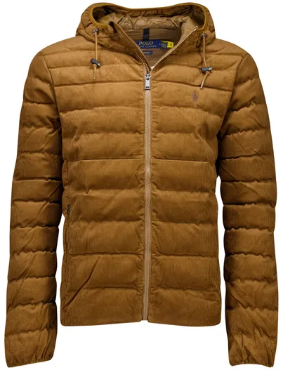 Polo Ralph Lauren Polo Ralph Lauren winterjas corduroy camel waterdicht