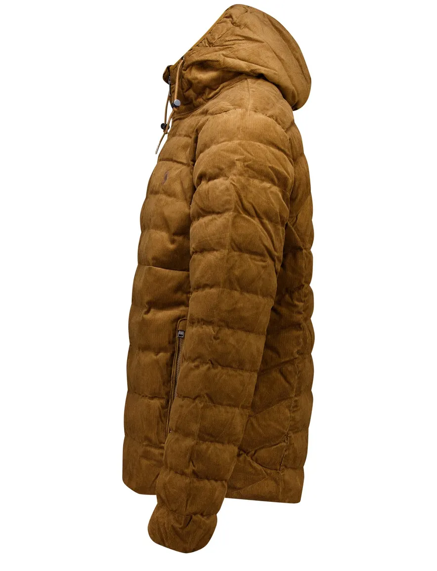 Polo Ralph Lauren winterjas corduroy camel waterdicht