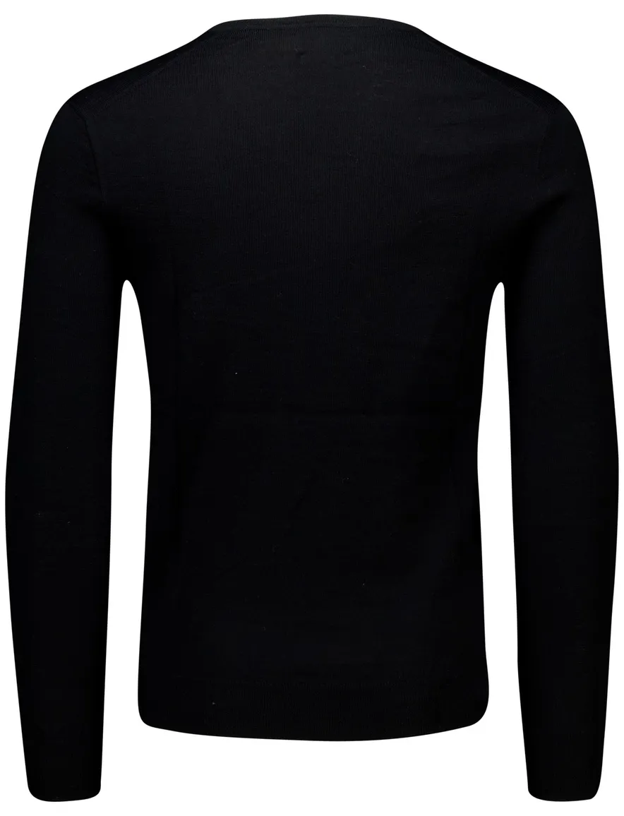 Polo Ralph Lauren trui zwart Slim Fit V-hals gebreid