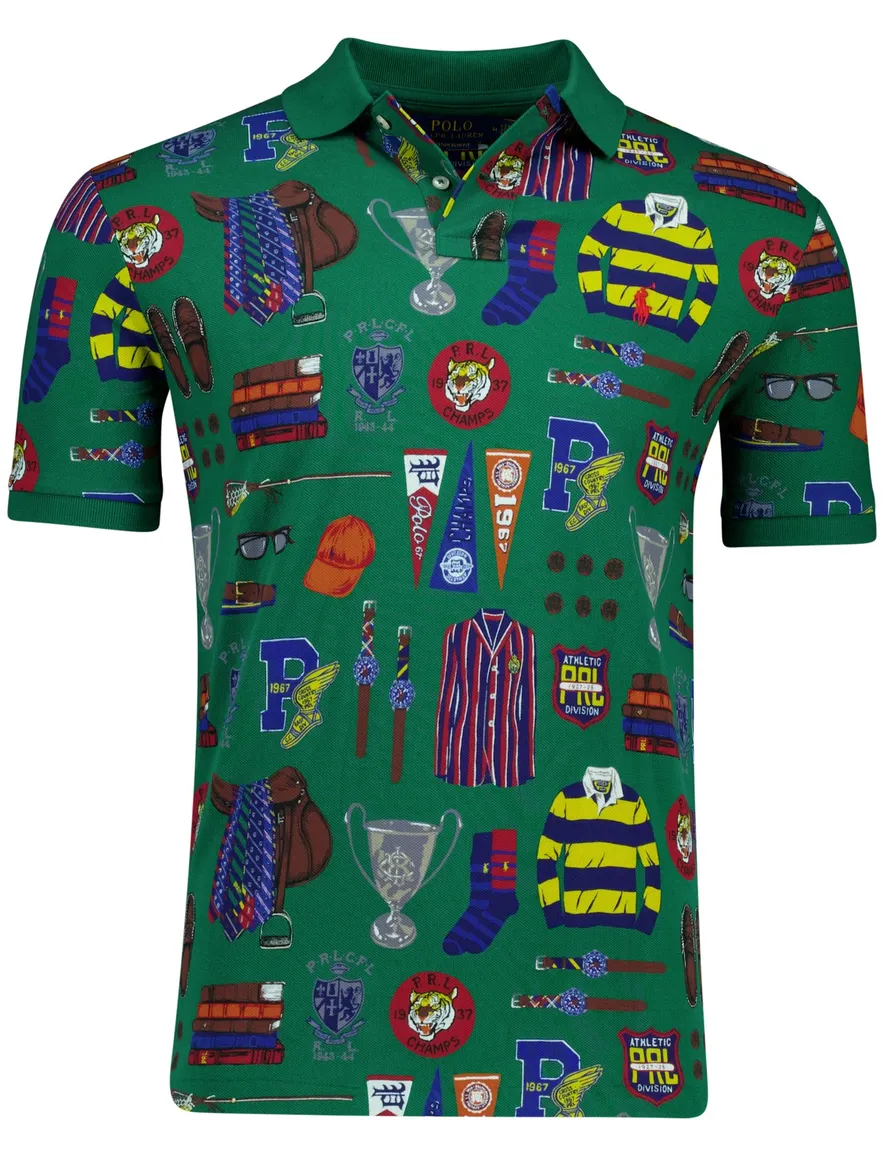 Polo Ralph Lauren polo groen geprint