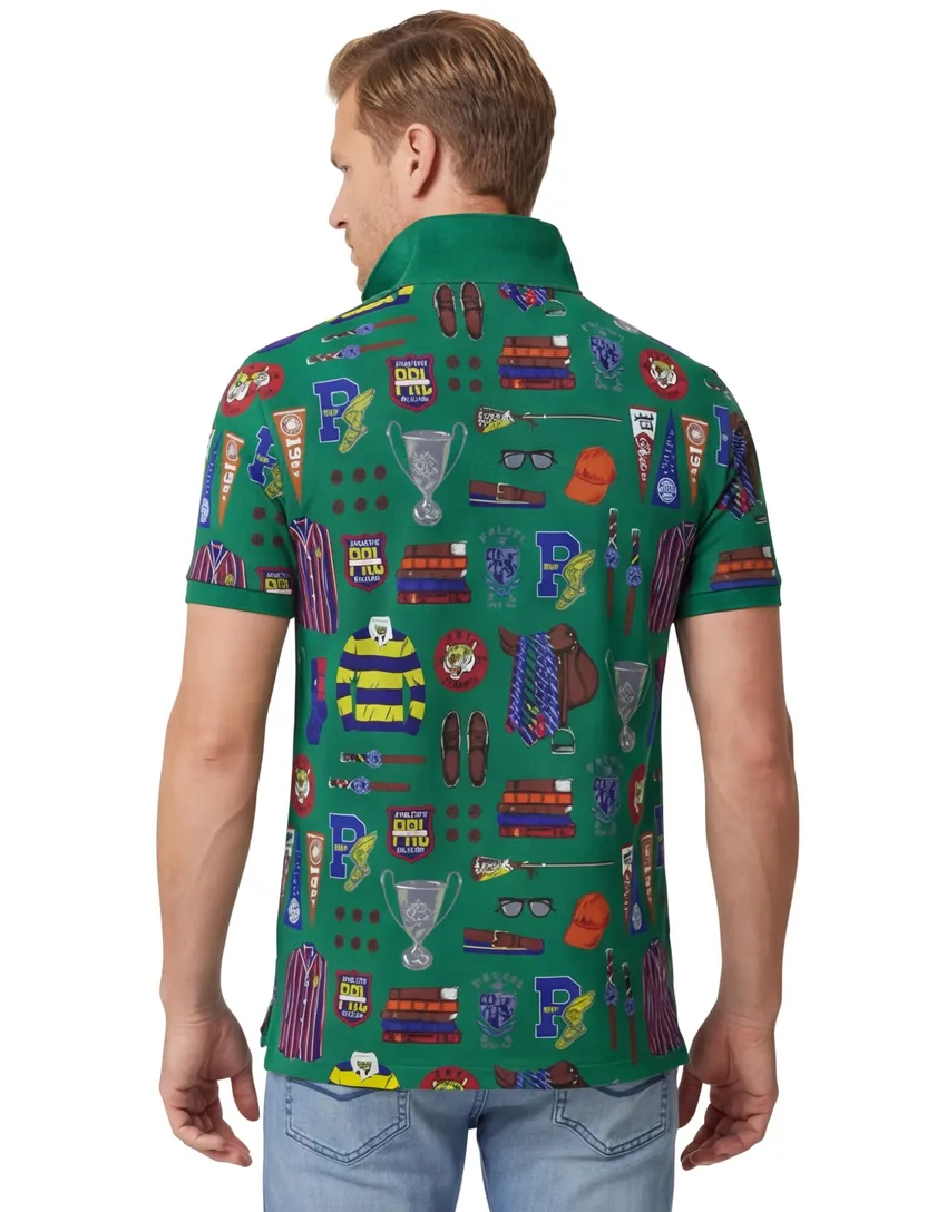 Polo Ralph Lauren polo print groen