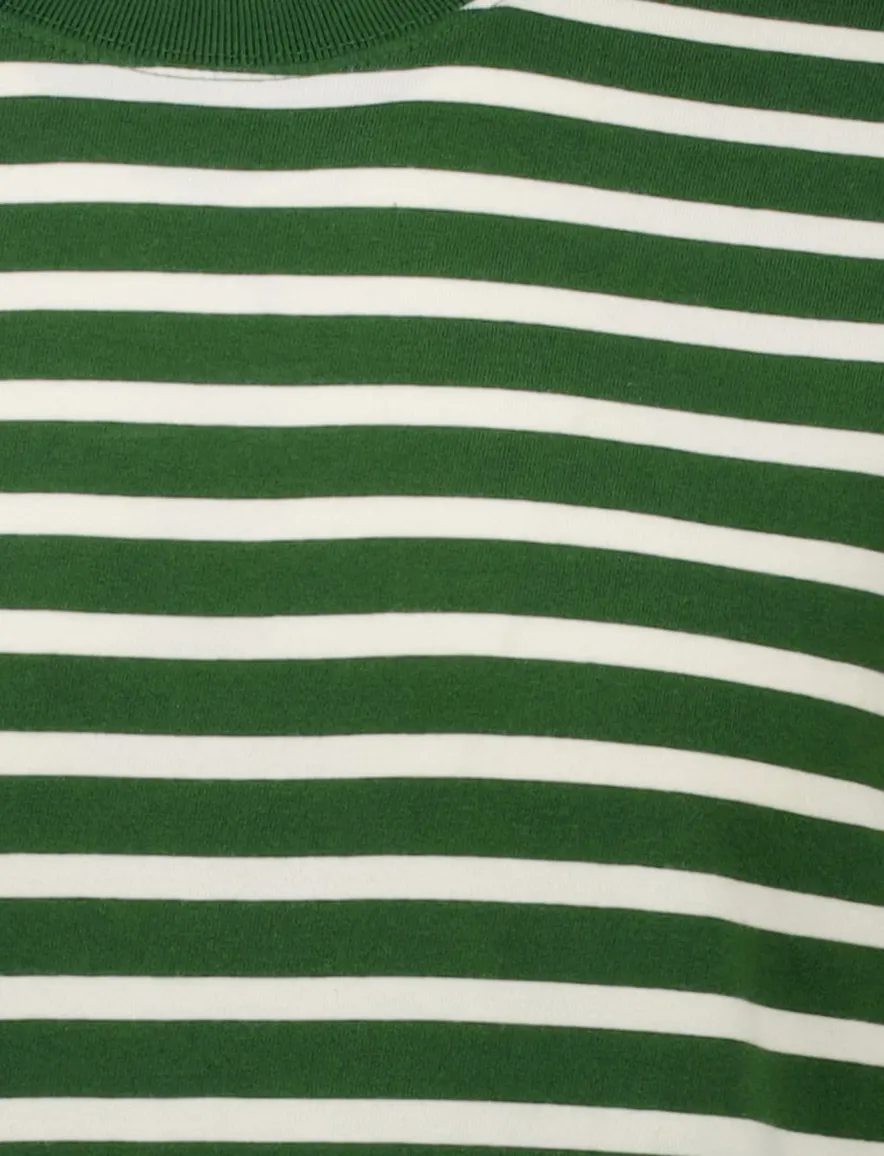Superdry T-shirt groen wit gestreept