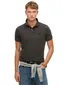 Superdry polo bruin effen pique katoen