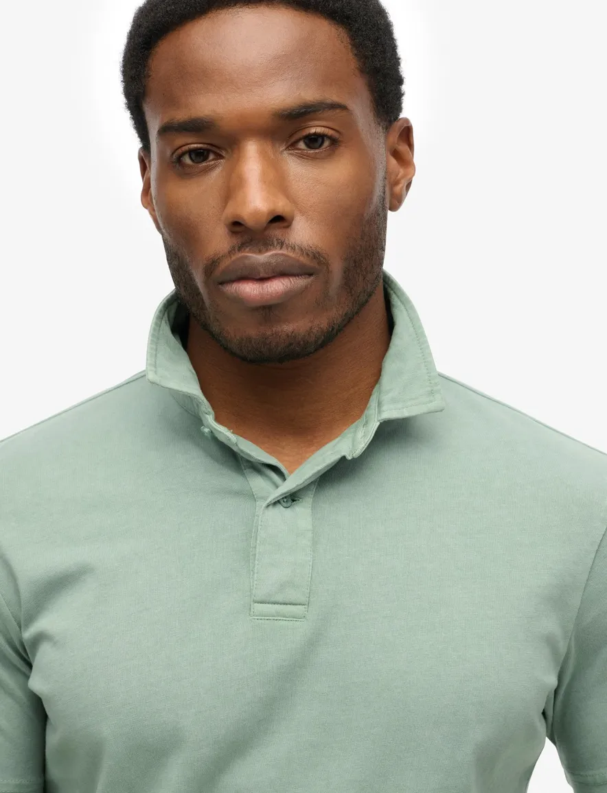 Superdry polo groen effen