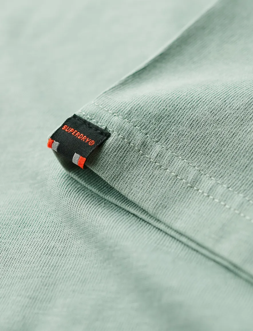 Superdry polo groen effen 100% katoen