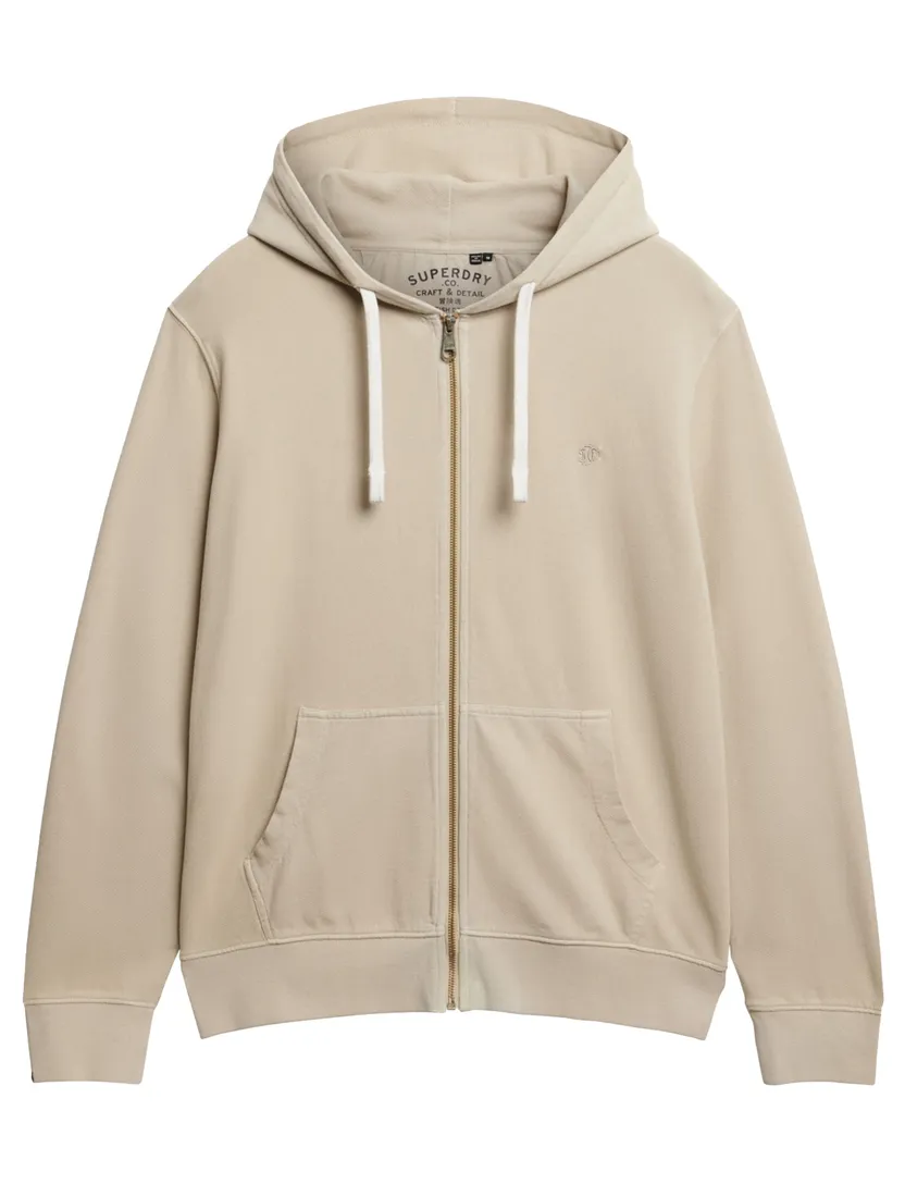 Superdry vest met capuchon beige effen