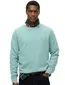 Superdry sweater lichtblauw effen ronde hals
