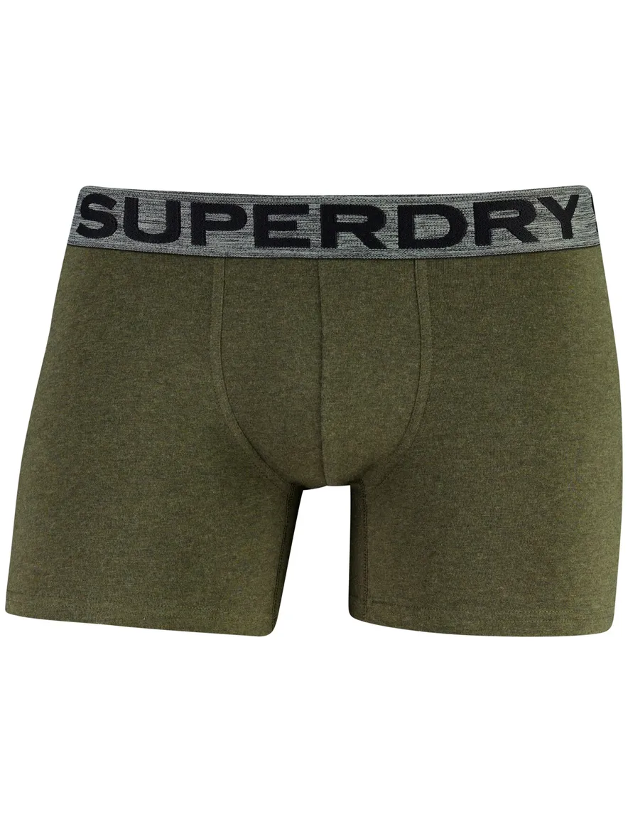 Ondergoed Superdry donkergroen katoen