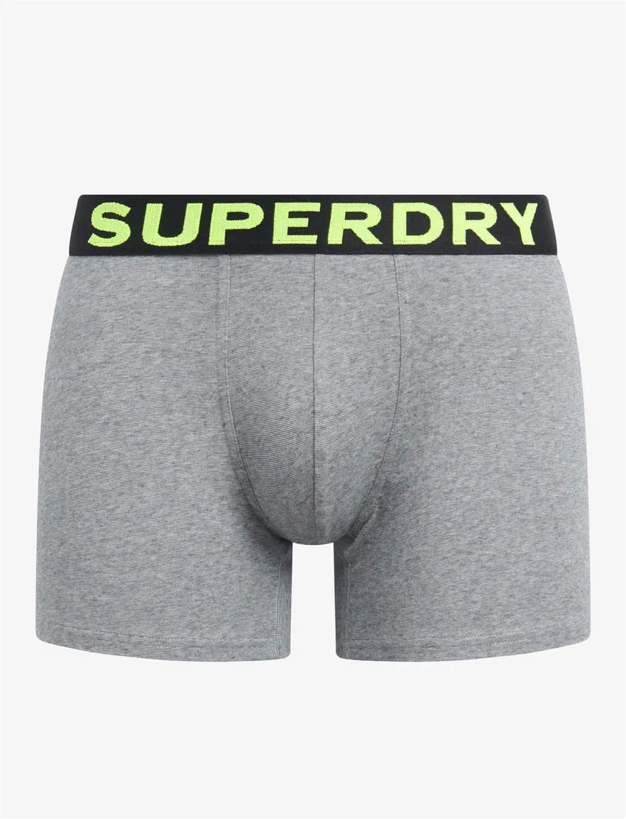 Superdry boxershorts 3-pack grijs zwart