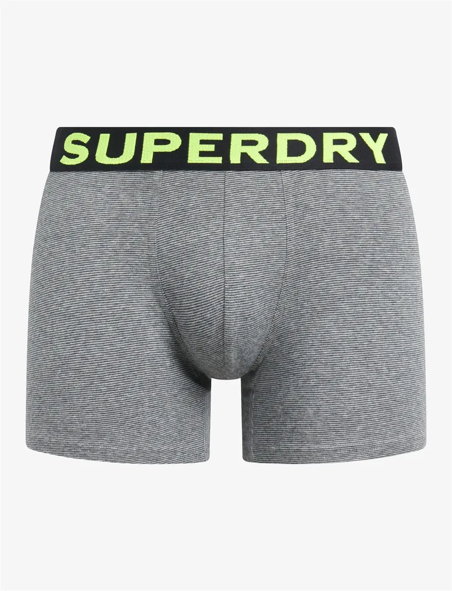 Superdry boxershorts 3-pack grijs zwart