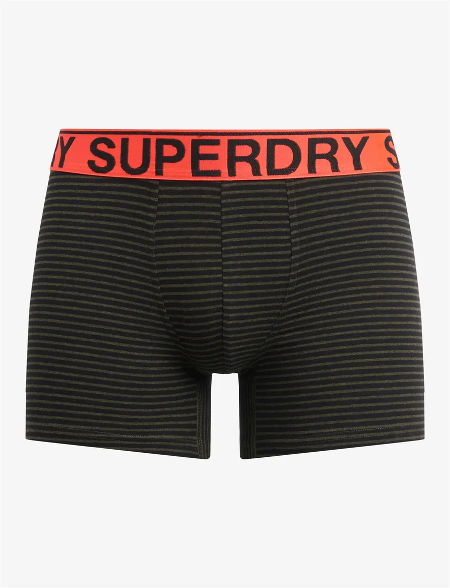 Superdry boxershorts groen en zwart 3-pack