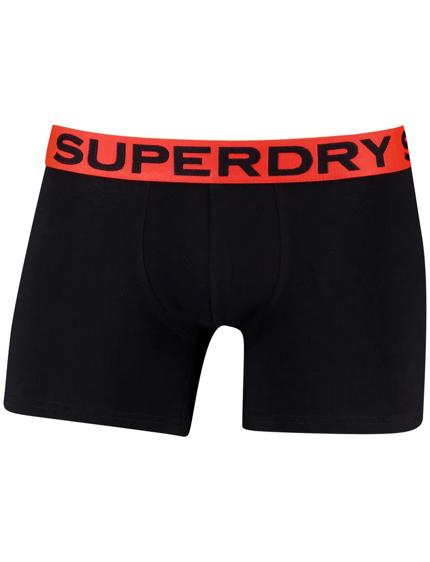 Superdry boxershorts 3-pack zwart