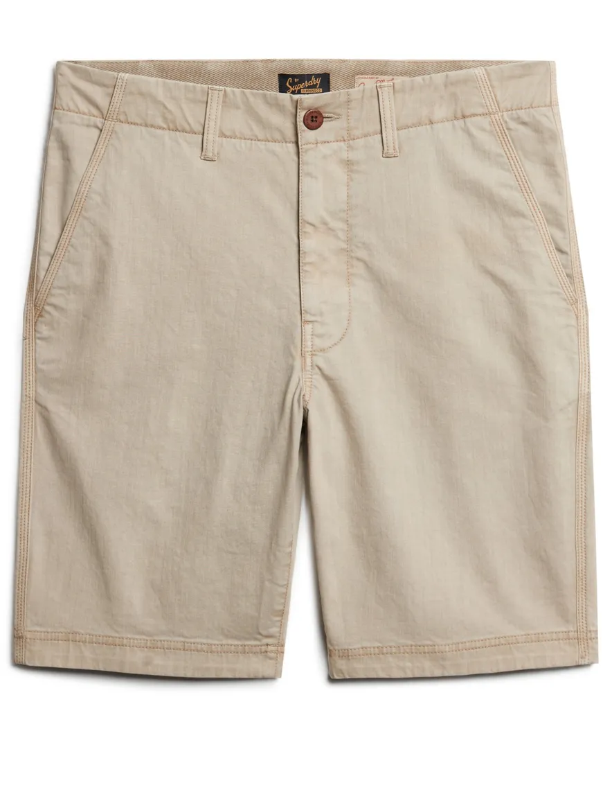 Superdry bermuda oranje effen