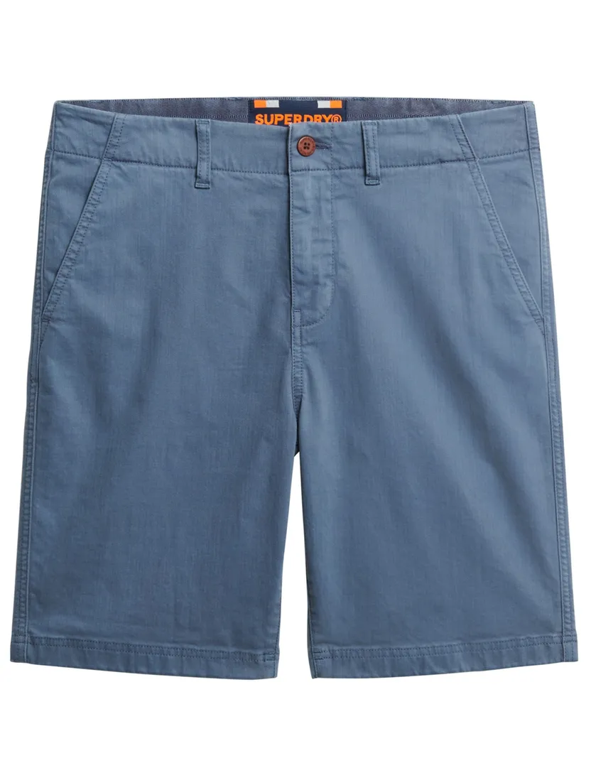 Korte broek chino Superdry blauw effen