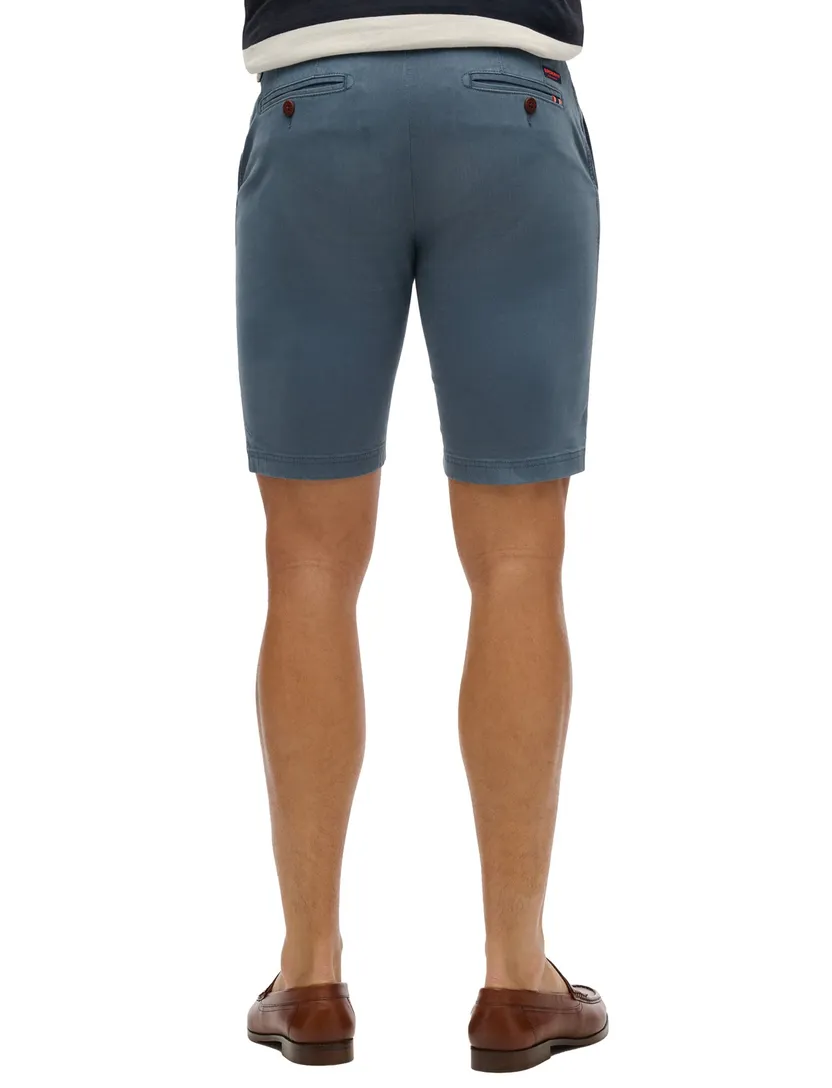 Korte broek chino Superdry blauw effen