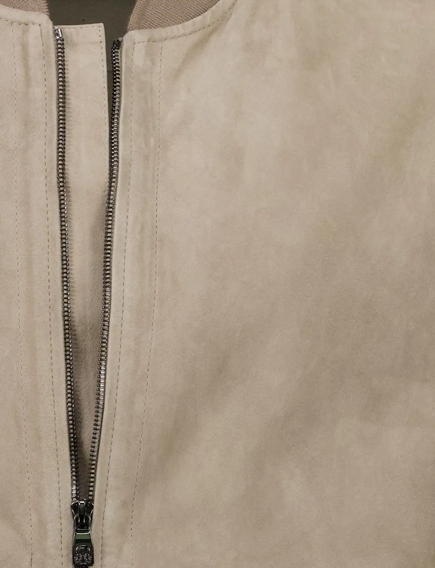 Corneliani jas beige lamsleer