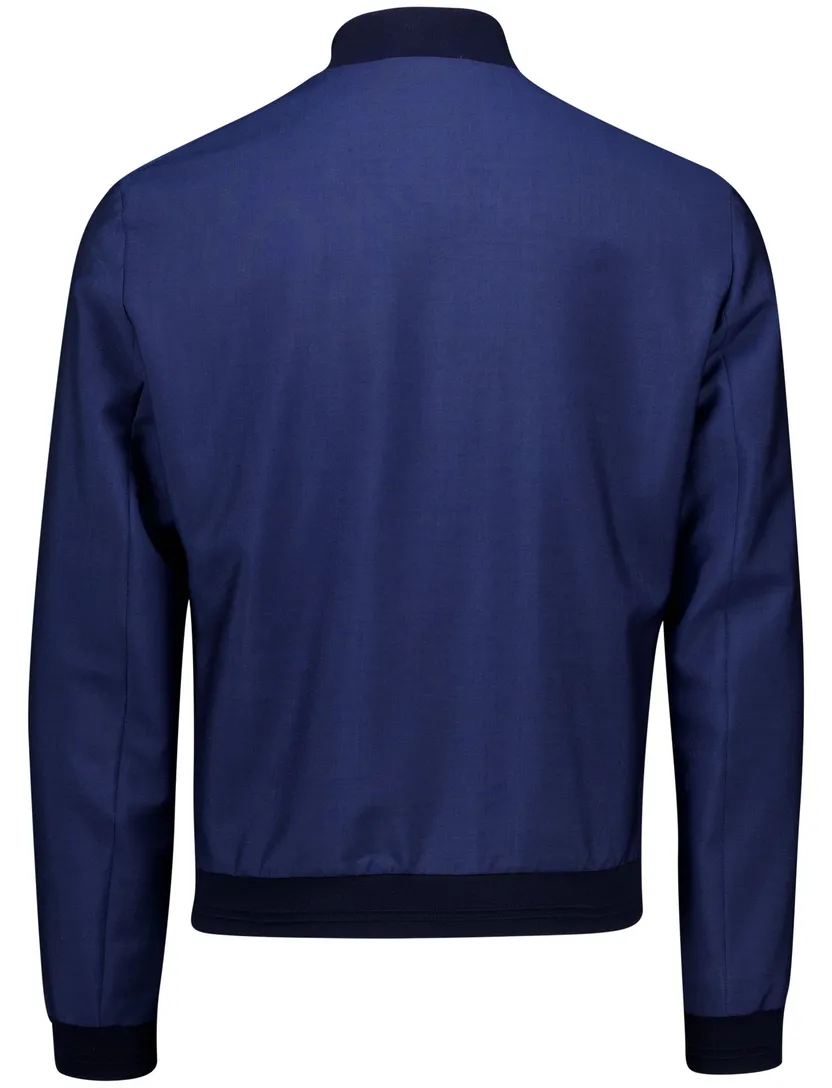 Corneliani zomerjas donkerblauw effen zonder capuchon