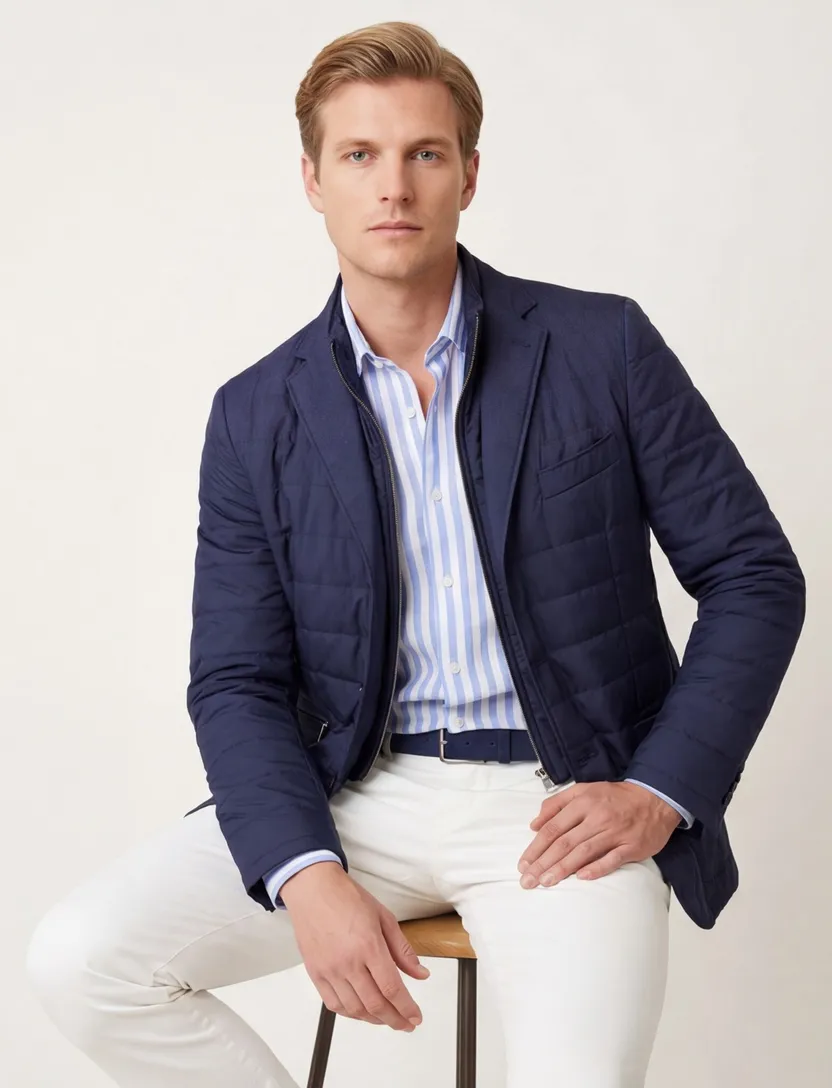 Corneliani jas donkerblauw effen