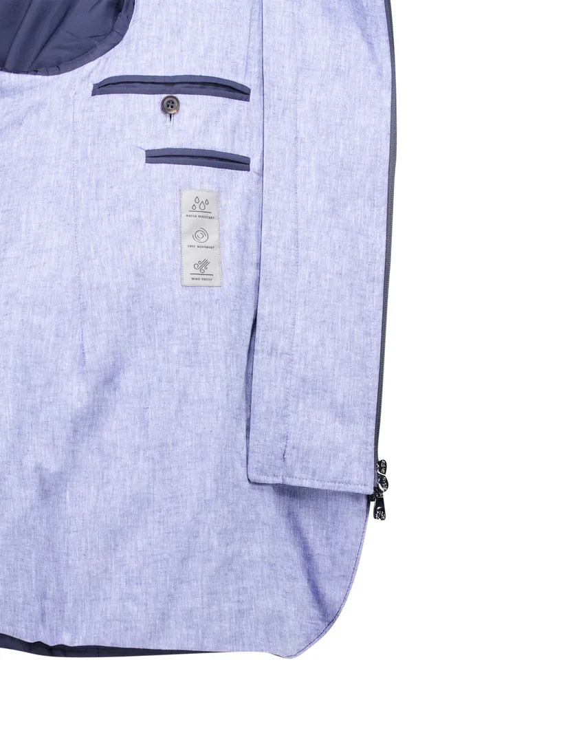 Corneliani jas donkerblauw effen
