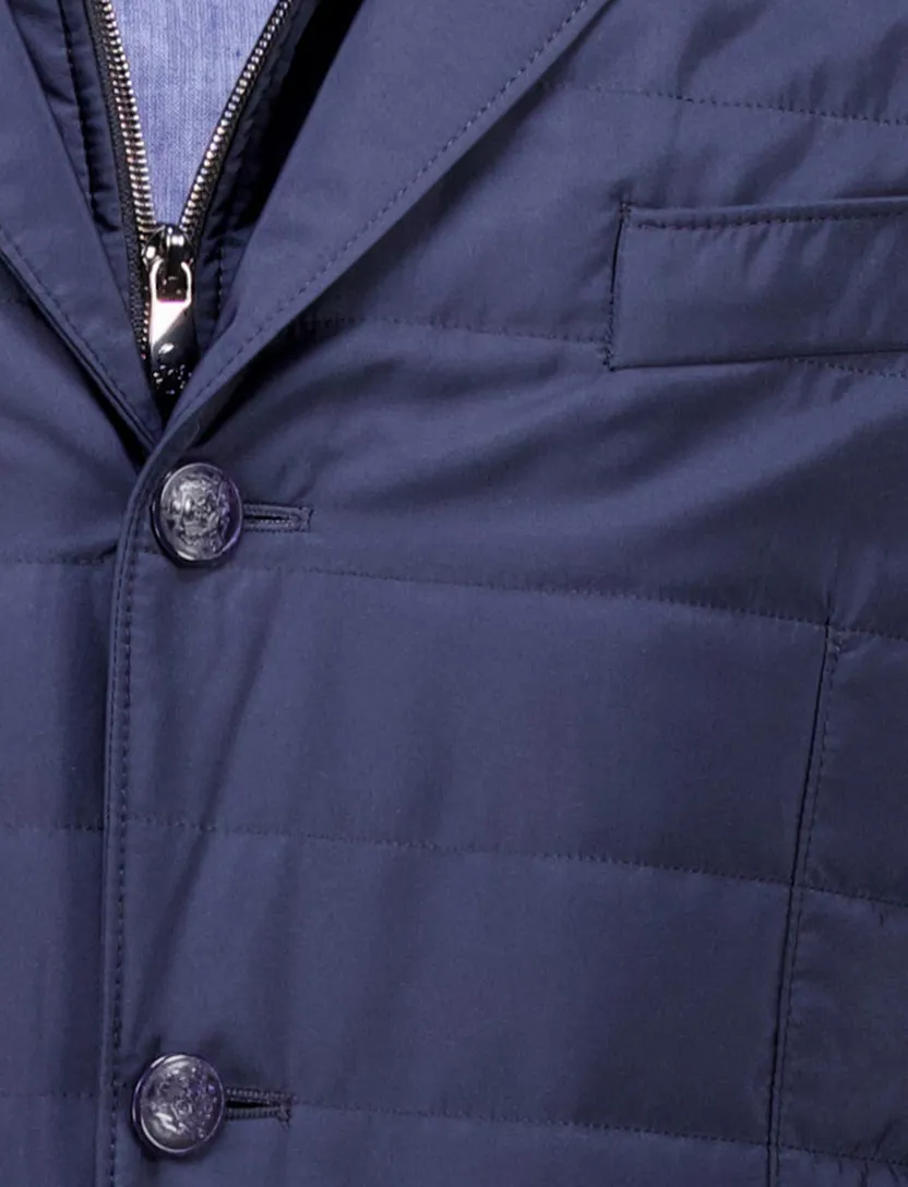 Corneliani jas donkerblauw effen