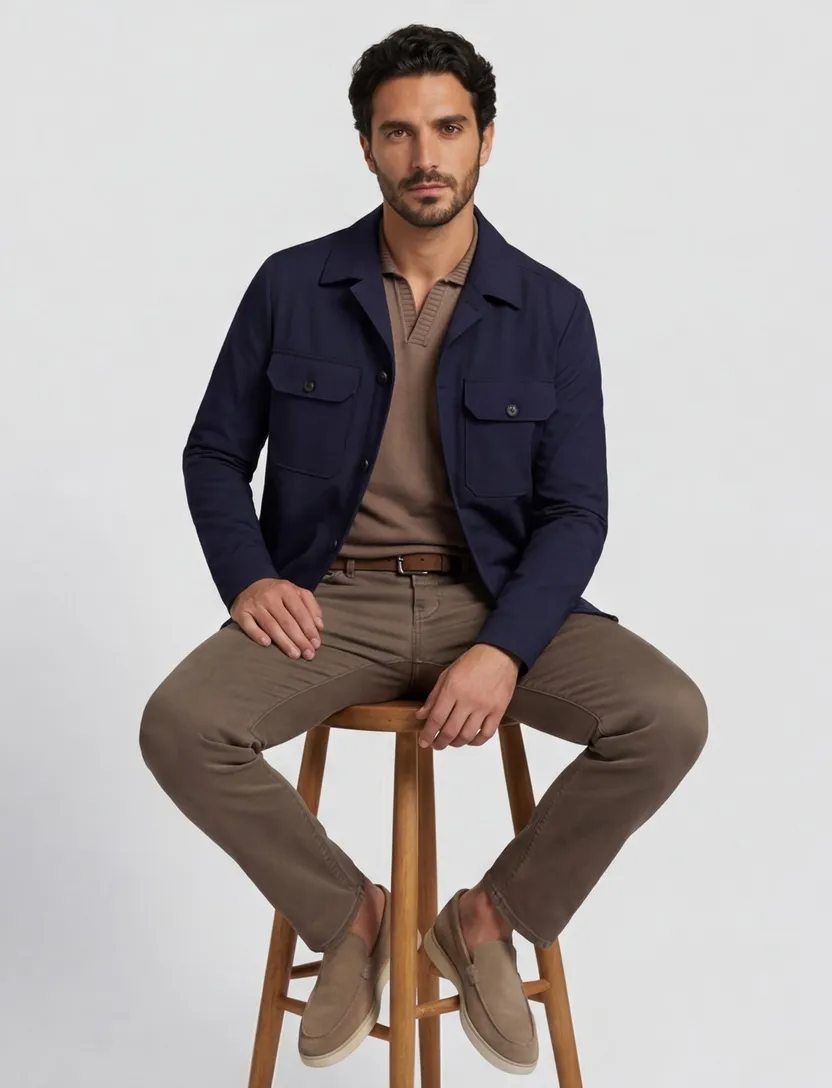 scheerwollen Corneliani jas effen donkerblauw normale fit