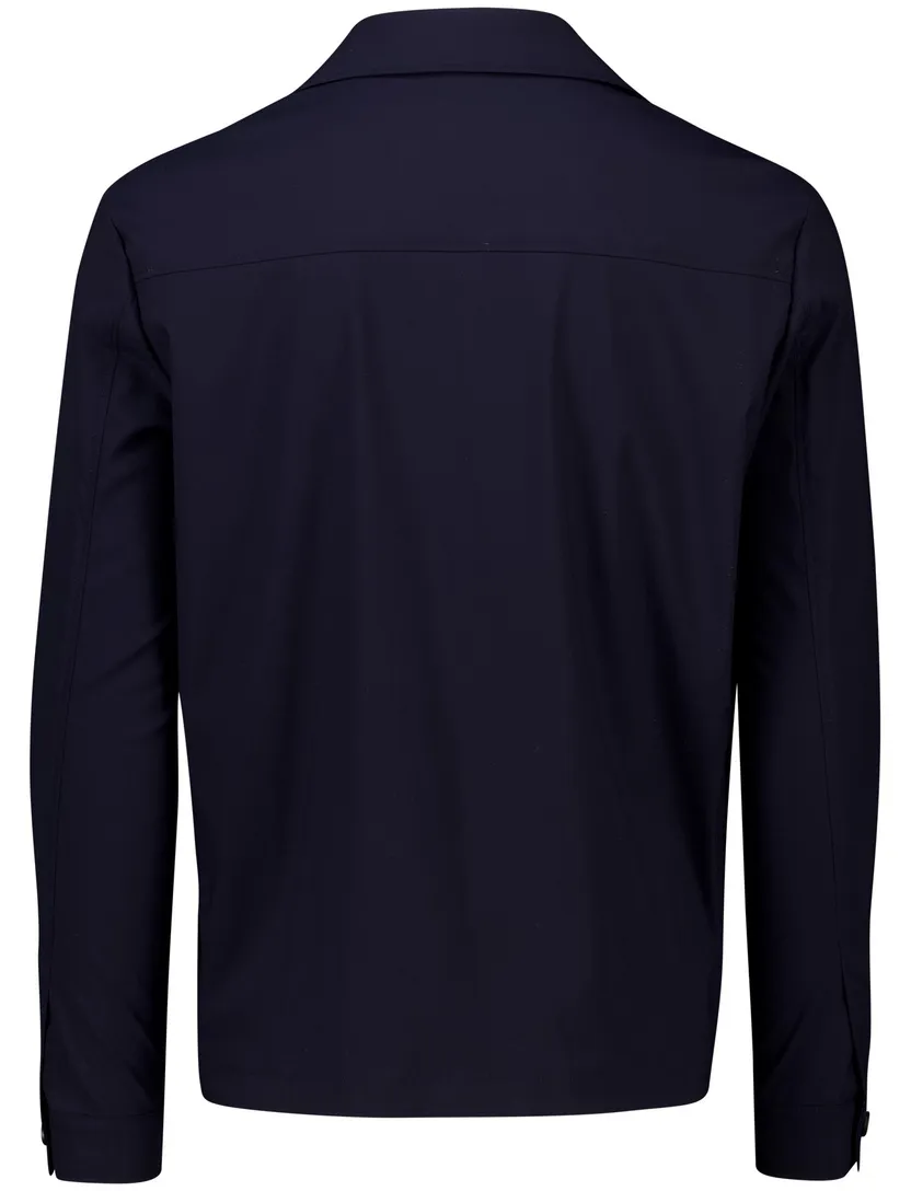 scheerwollen Corneliani jas effen donkerblauw normale fit