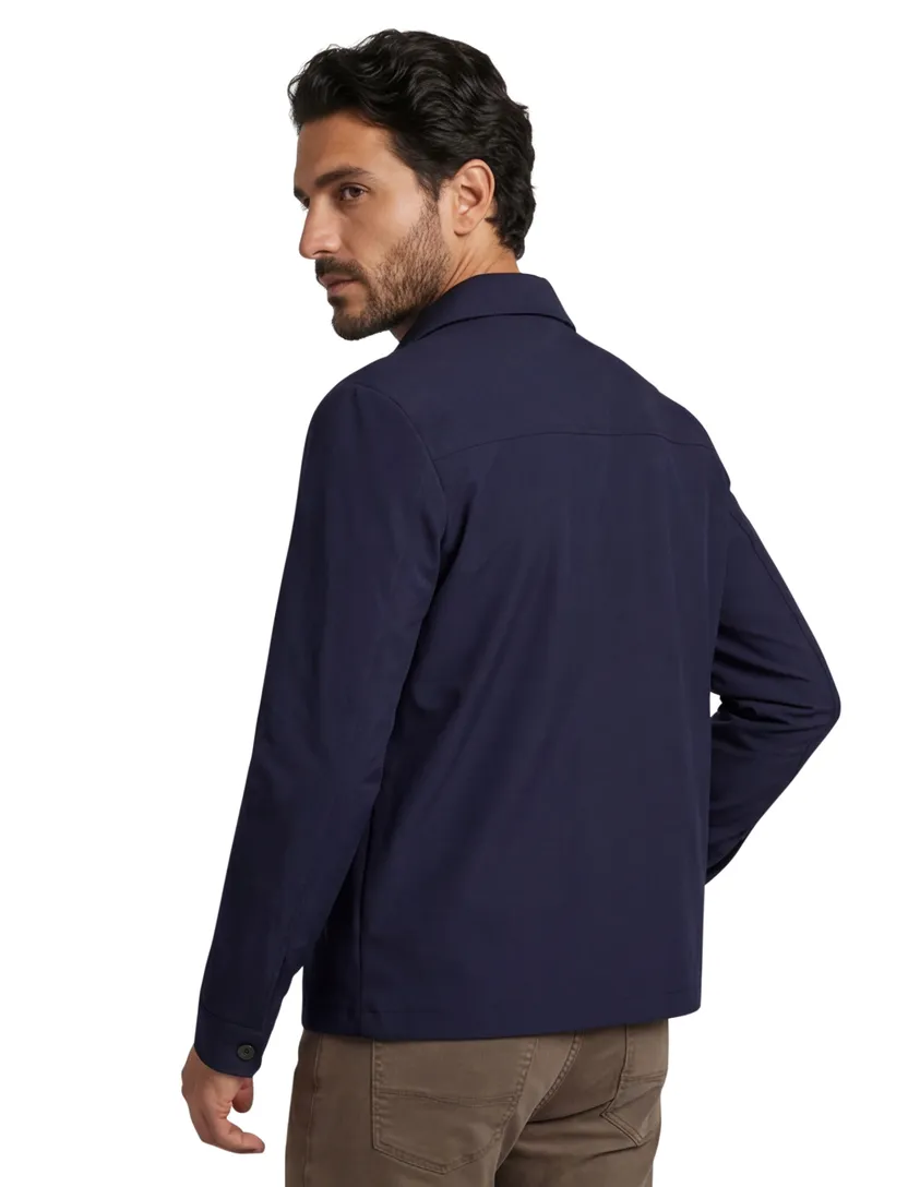 scheerwollen Corneliani jas effen donkerblauw normale fit