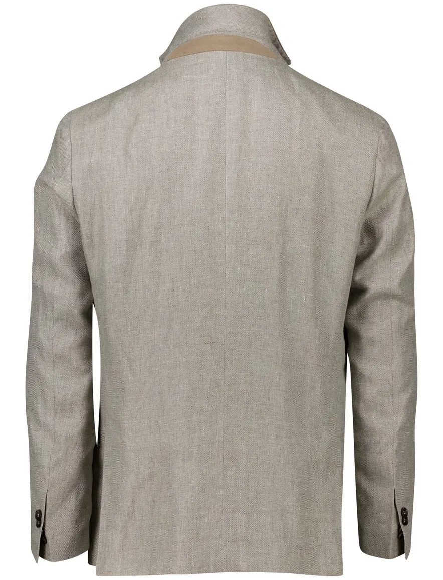 Corneliani colbertn katoen bruin