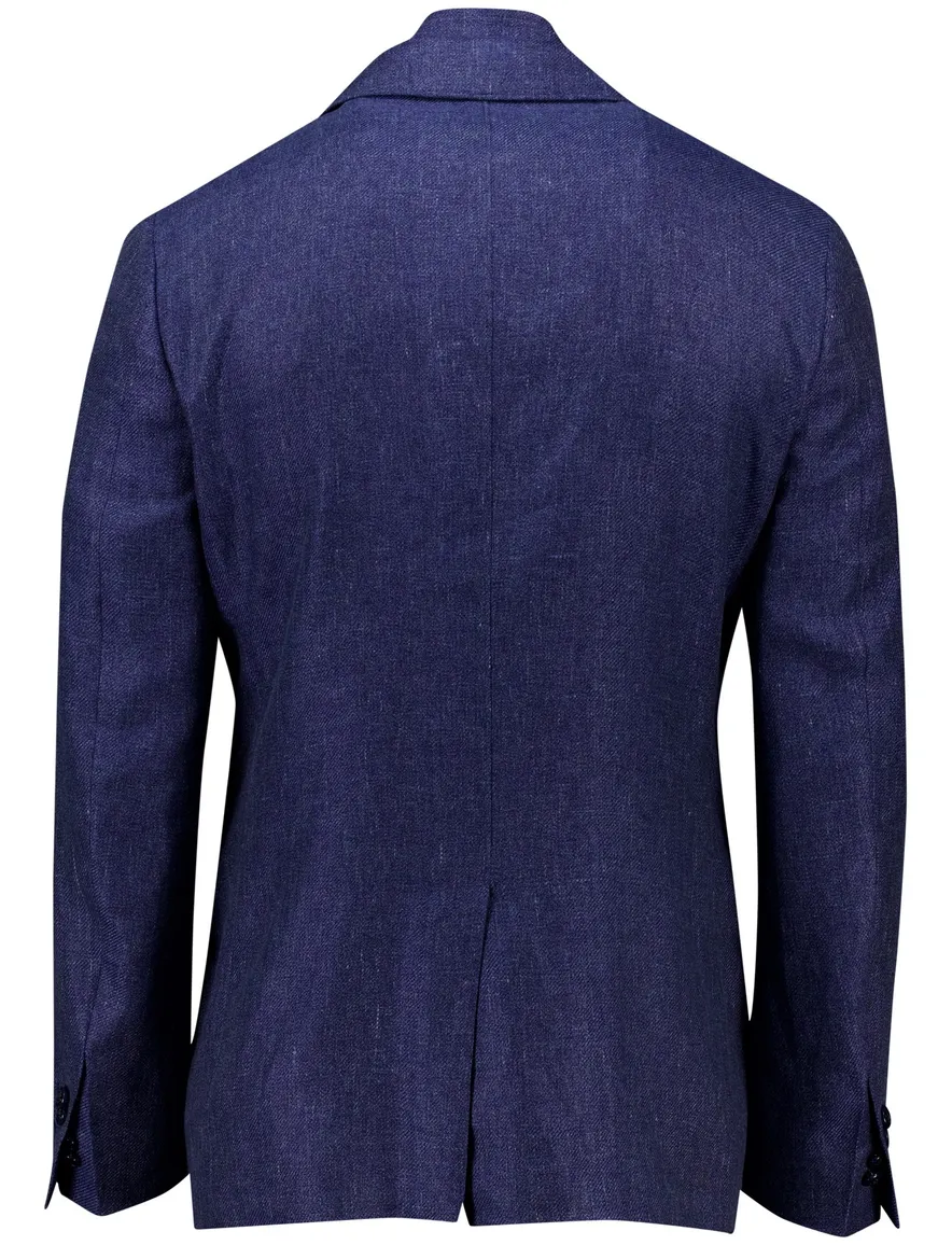 Corneliani colbert donkerblauw linnen mix Sportswear