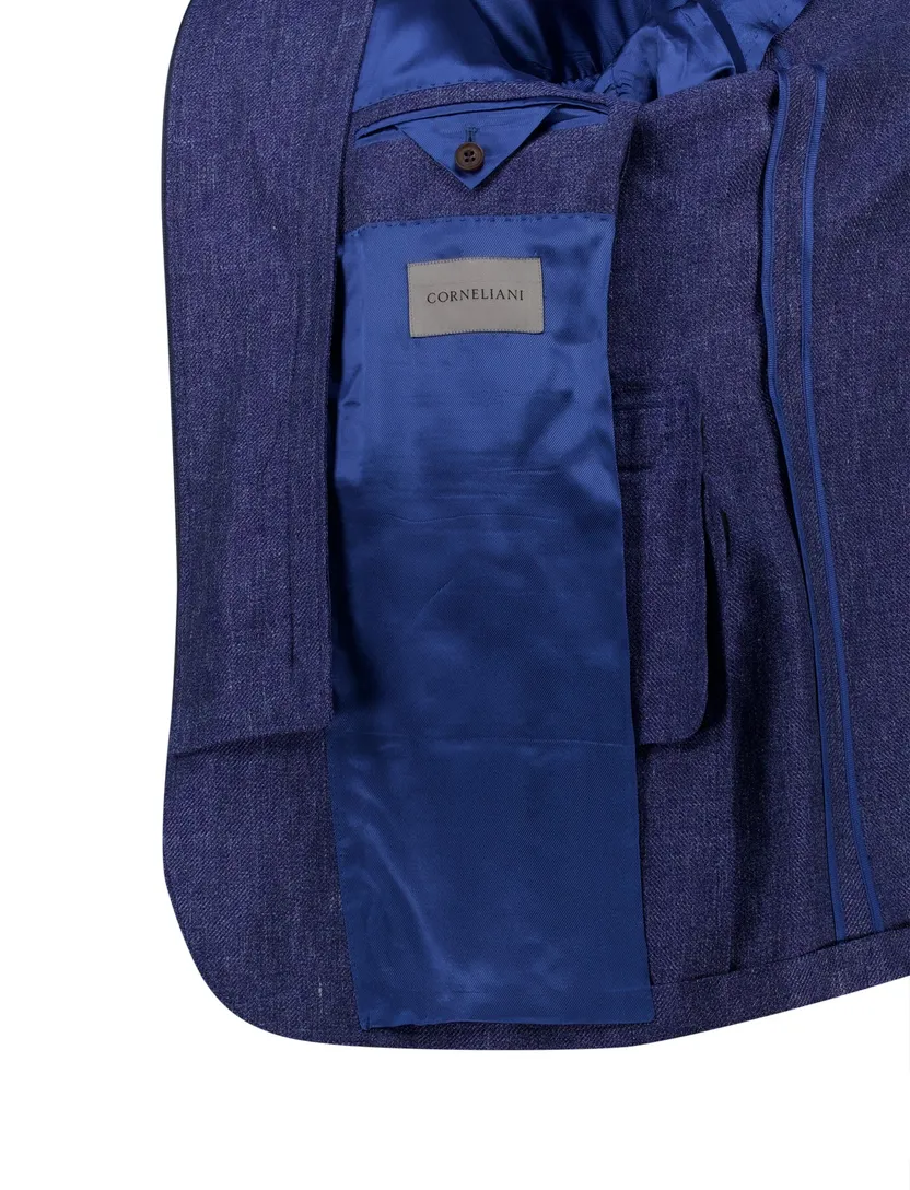 Corneliani colbert donkerblauw Sportswear met rits gemêleerd