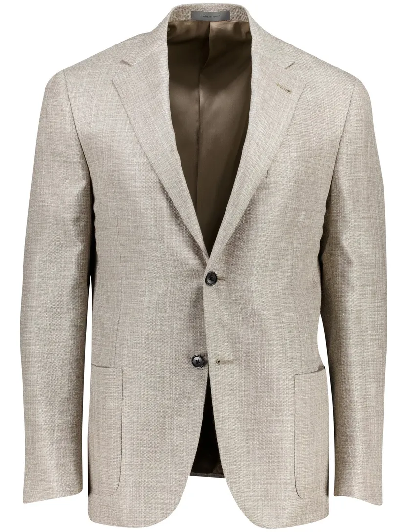 Corneliani colbert beige geprint wol