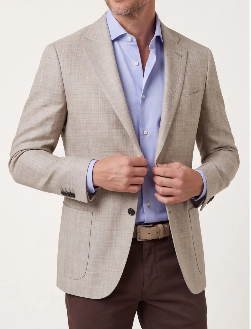 Corneliani colbert beige geprint