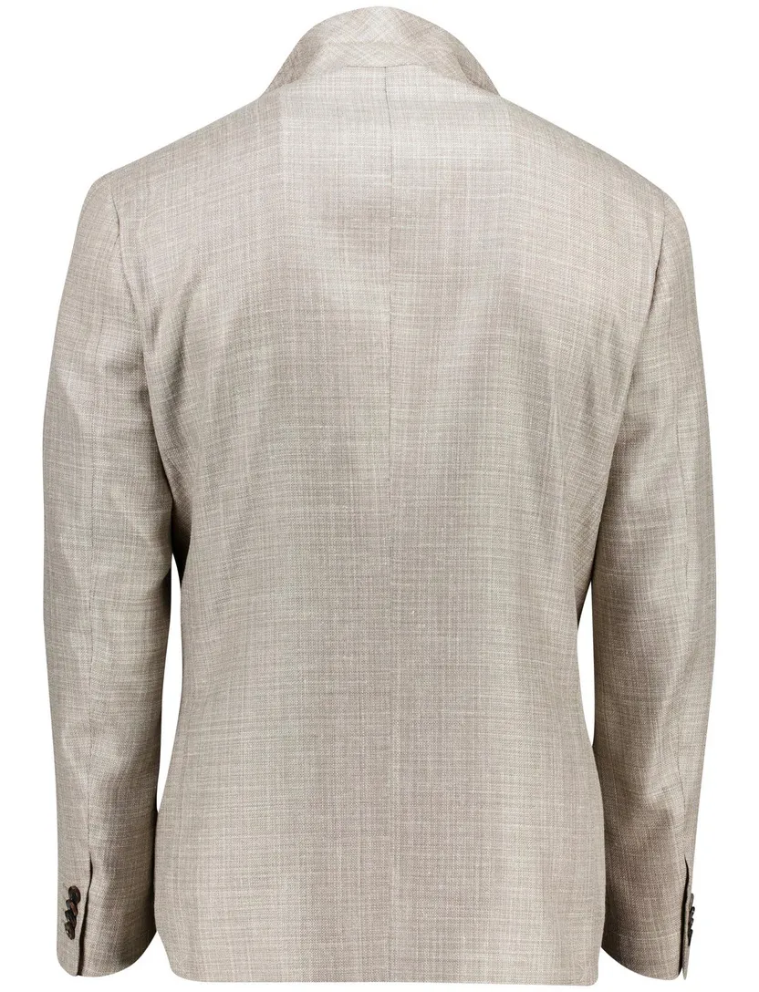 Corneliani colbert beige geprint wol