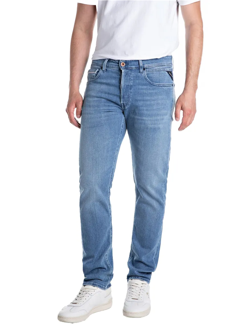 Replay Grover jeans blauw