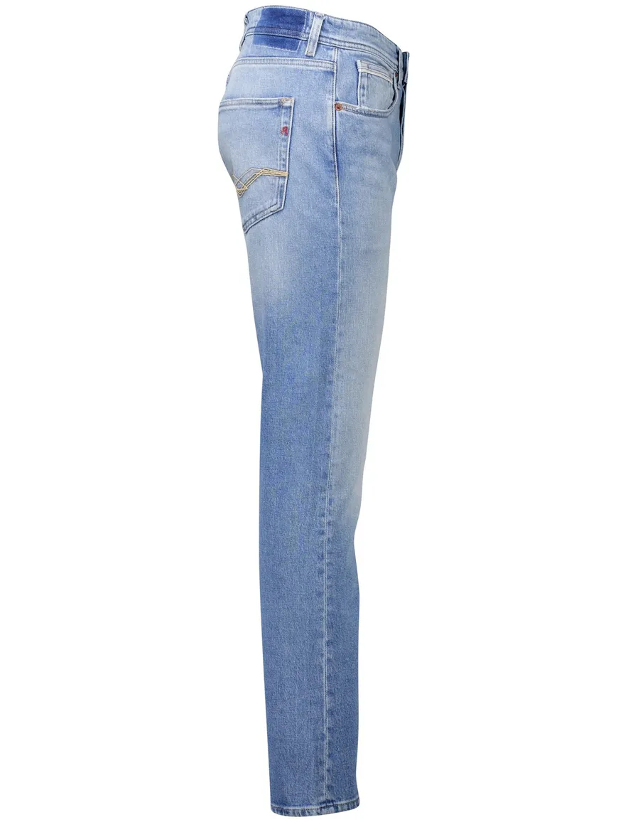 Replay jeans Grover straight fit lichtblauw