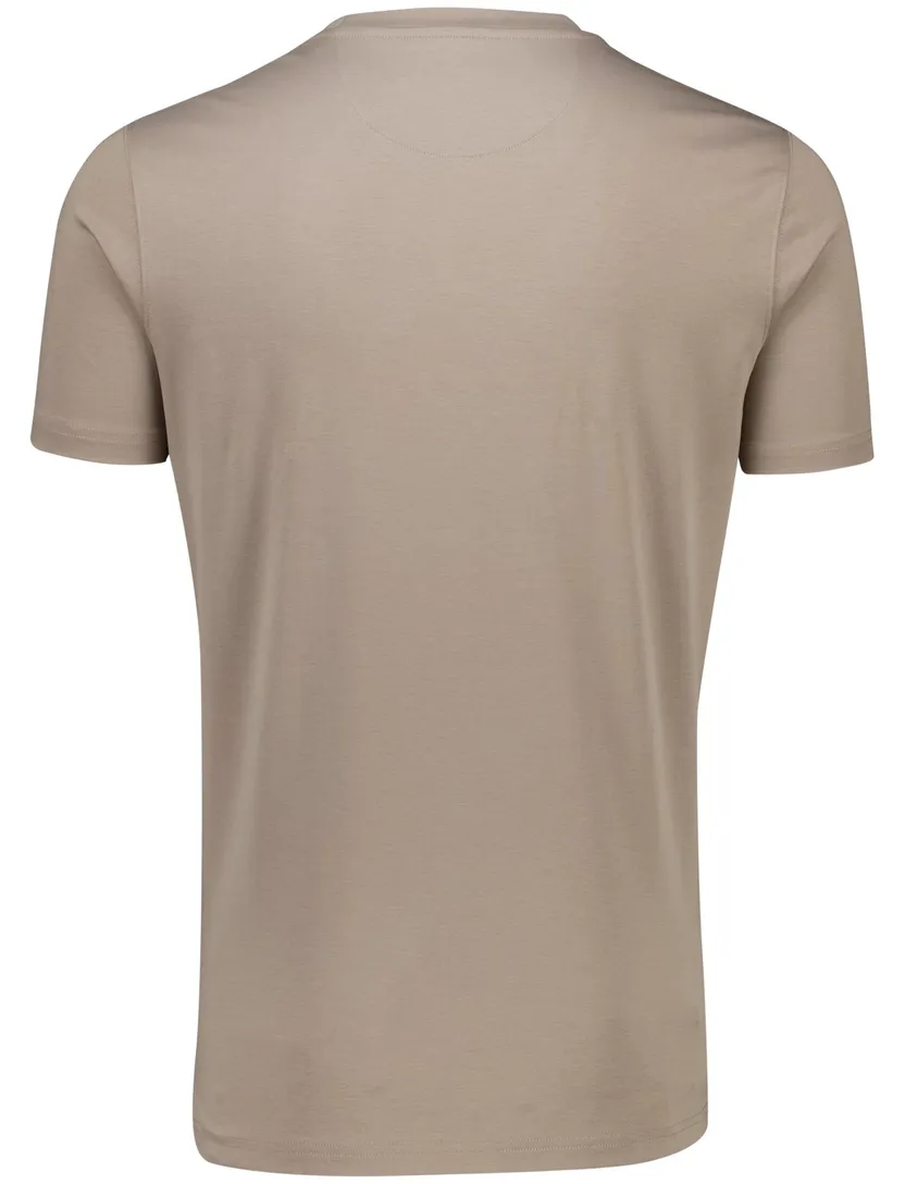 t-shirt Thomas Maine beige katoen