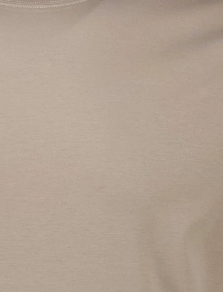 Thomas Maine t-shirt beige katoen