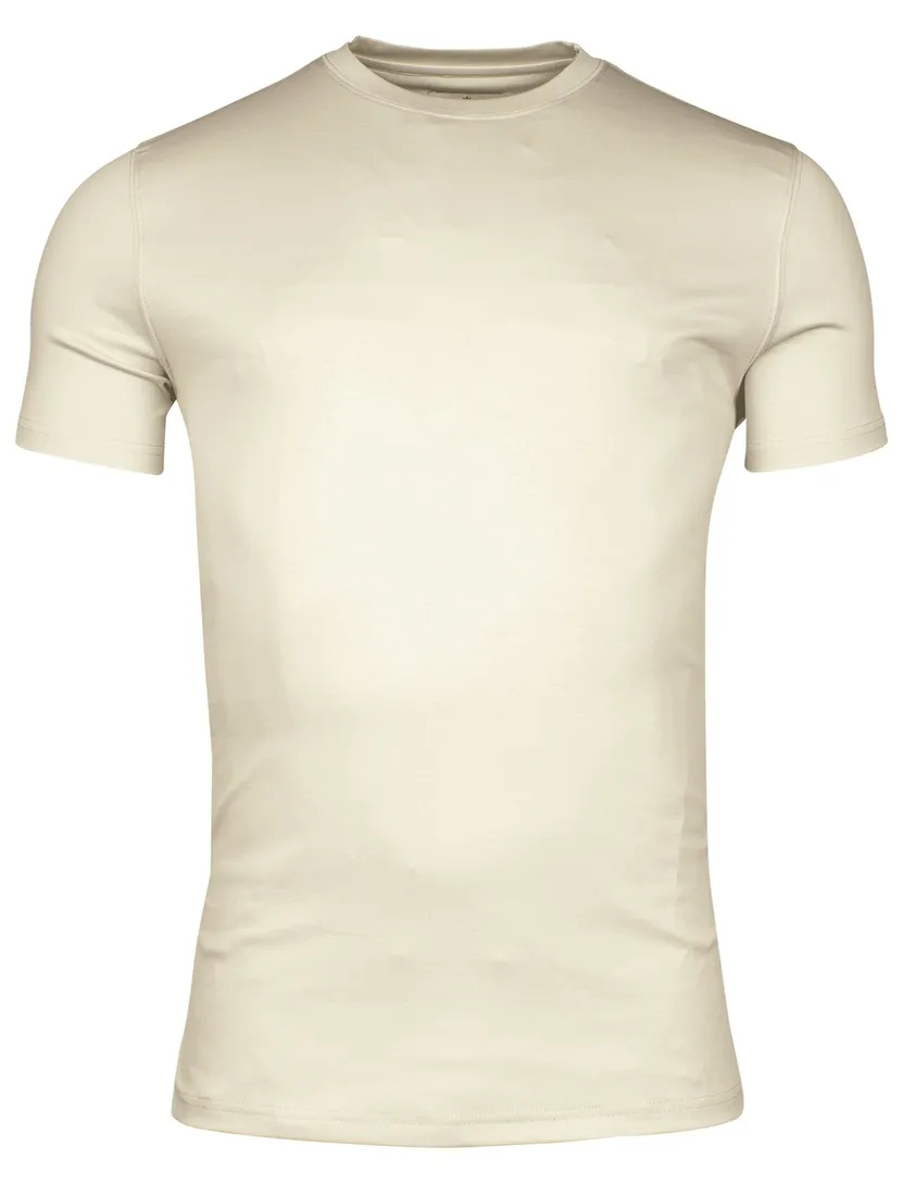 Thomas Maine t-shirt beige katoen
