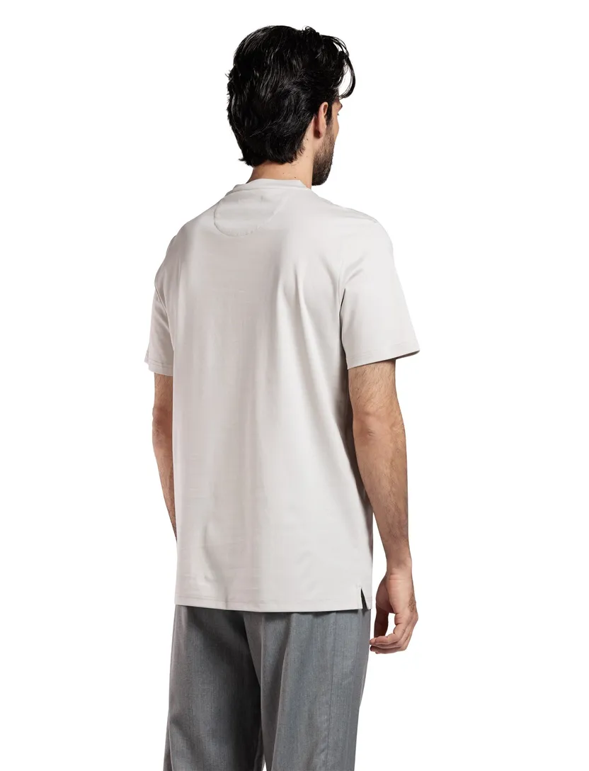 Thomas Maine t-shirt beige katoen
