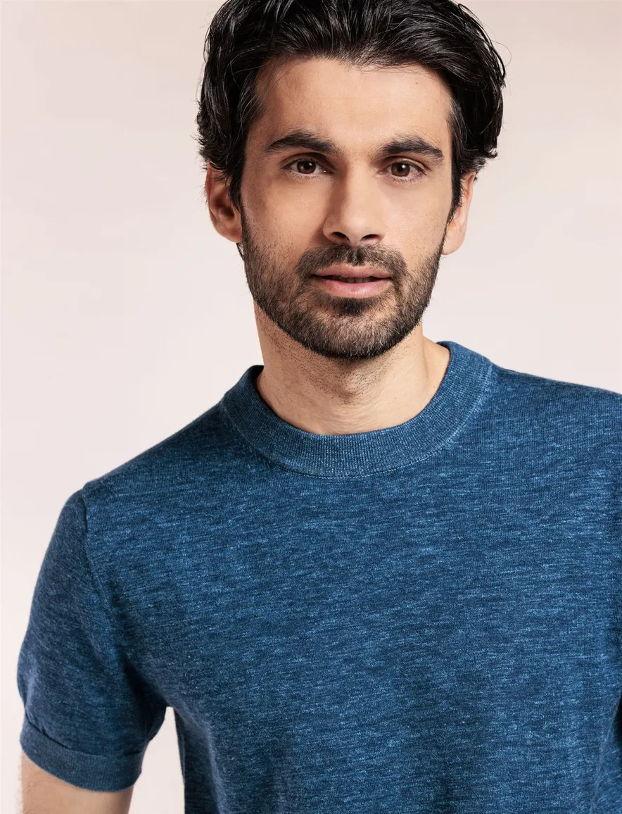 Thomas Maine t-shirt blauw