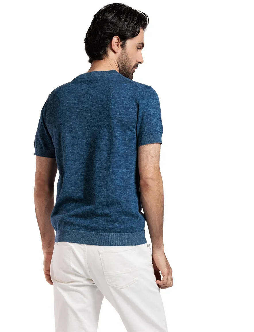 Thomas Maine t-shirt blauw