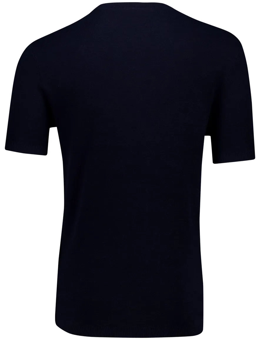 Thomas Maine trui donkerblauw korte mouw