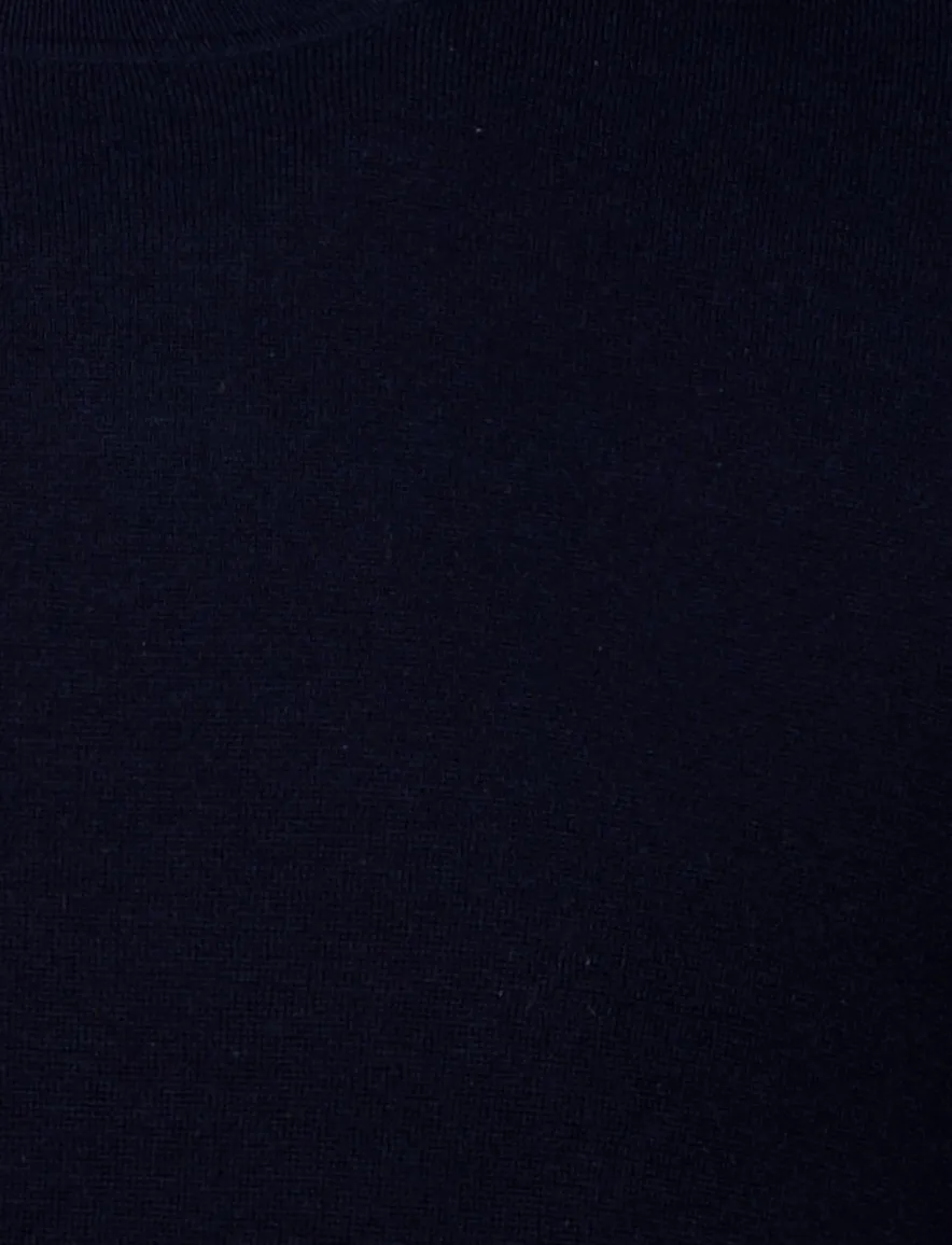 Thomas Maine trui donkerblauw korte mouw