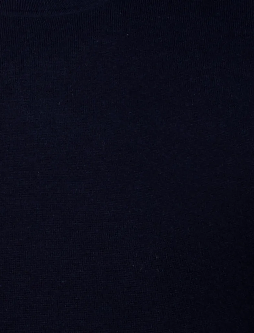 Thomas Maine trui korte mouw donkerblauw met ronde hals
