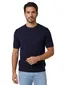 Thomas Maine trui donkerblauw korte mouw