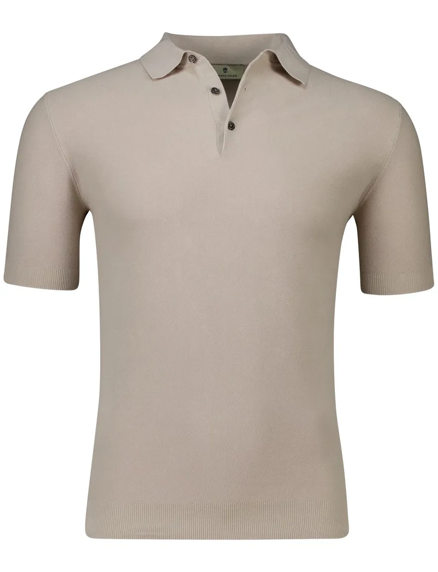 Thomas Maine polo-shirt beige