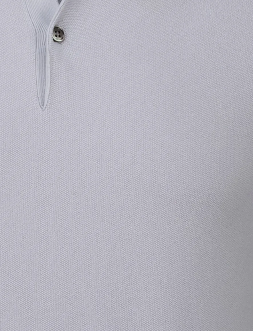 poloshirt korte mouw grijs Thomas Maine